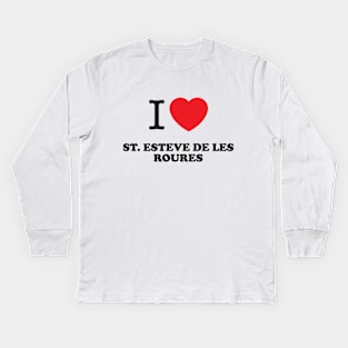 I<3 Sant Esteve de les Roures Kids Long Sleeve T-Shirt